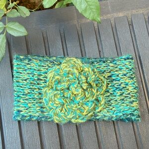 Lane Bryant - Green & Yellow Knit Winter Headband
